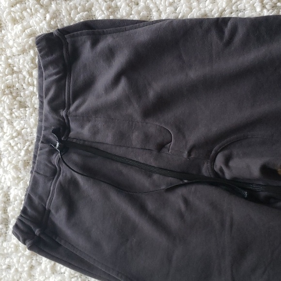 hip and bone harem style charcoal gray sweatpants jogger medium - Picture 1 of 9